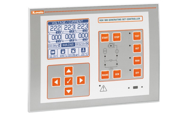 Панель управления дизельным генератором Lovato RGK900SA